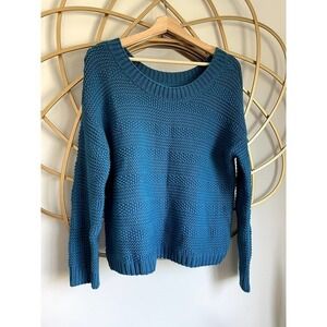 LOFT Knit Sweater Blue Size Medium